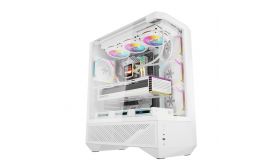 DarkFlash DY460 számítógépház (fehér) + 4 ARGB ventilátorok (DY460 WHITE + 4 FANS)